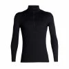 Sortie 🥰 Icebreaker 200 Oasis Long Sleeve Half Zip - Sous-vêtement mérinos homme I Hardloop 💯 -Icebreaker Shop icebreaker 200 oasis long sleeve half zip maillot homme black