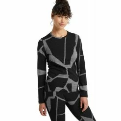 Promo 🎁 Icebreaker 250 Vertex LS Crewe Landscapes - Sous-vêtement mérinos femme I Hardloop ✔️