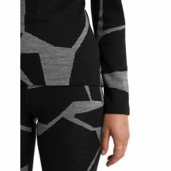 Promo 🎁 Icebreaker 250 Vertex LS Crewe Landscapes - Sous-vêtement mérinos femme I Hardloop ✔️ -Icebreaker Shop icebreaker 250 vertex ls crewe landscapes maillot femme black 7