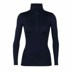 Sortie 🌟 Icebreaker 260 Tech Long Sleeve Half Zip - Sous-vêtement mérinos femme I Hardloop 🎉 -Icebreaker Shop icebreaker 260 tech long sleeve half zip maillot femme midnight navy