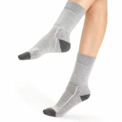 Icebreaker Shop -Icebreaker Shop icebreaker anatomica hike medium crew chaussettes randonnee femme blizzard heather 1