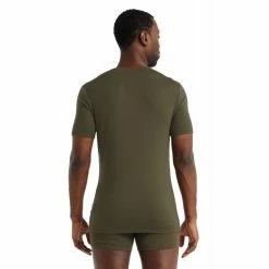 Offres 🎉 Icebreaker Anatomica Short Sleeve Crewe en Mérinos - T-shirt en laine mérinos homme I Hardloop 😍 -Icebreaker Shop icebreaker anatomica short sleeve crewe en merinos t shirt homme loden 2