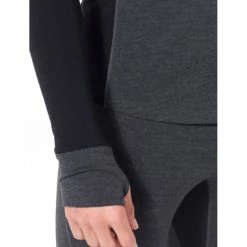 Nouveau ⭐ Icebreaker Bodyfitzone 260 Zone Long Sleeve Crewe - Sous-vêtement mérinos homme I Hardloop 🔥 -Icebreaker Shop icebreaker bodyfitzone 260 zone long sleeve crewe sous vetement merinos homme jet heather black 4