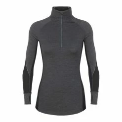Grosses soldes 🎁 Icebreaker Bodyfitzone 260 Zone Long Sleeve Half Zip - Sous-vêtement mérinos femme I Hardloop 👍