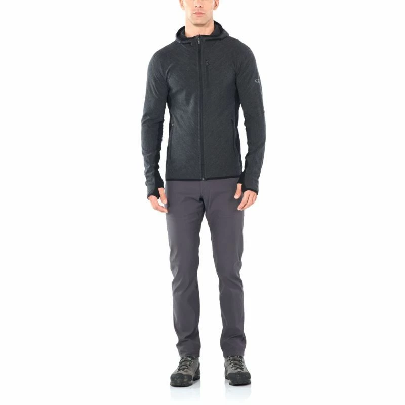 Promo ❤️ Icebreaker Descender LS Zip Hood - Polaire en laine mérinos homme I Hardloop 🛒 4 Promo ❤️ Icebreaker Descender LS Zip Hood - Polaire en laine mérinos homme I Hardloop 🛒 – Image 2