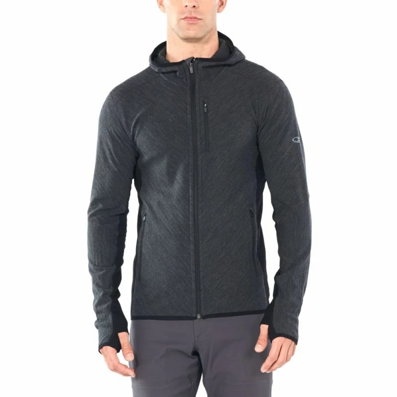 Promo ❤️ Icebreaker Descender LS Zip Hood - Polaire en laine mérinos homme I Hardloop 🛒 6 Promo ❤️ Icebreaker Descender LS Zip Hood - Polaire en laine mérinos homme I Hardloop 🛒 – Image 4