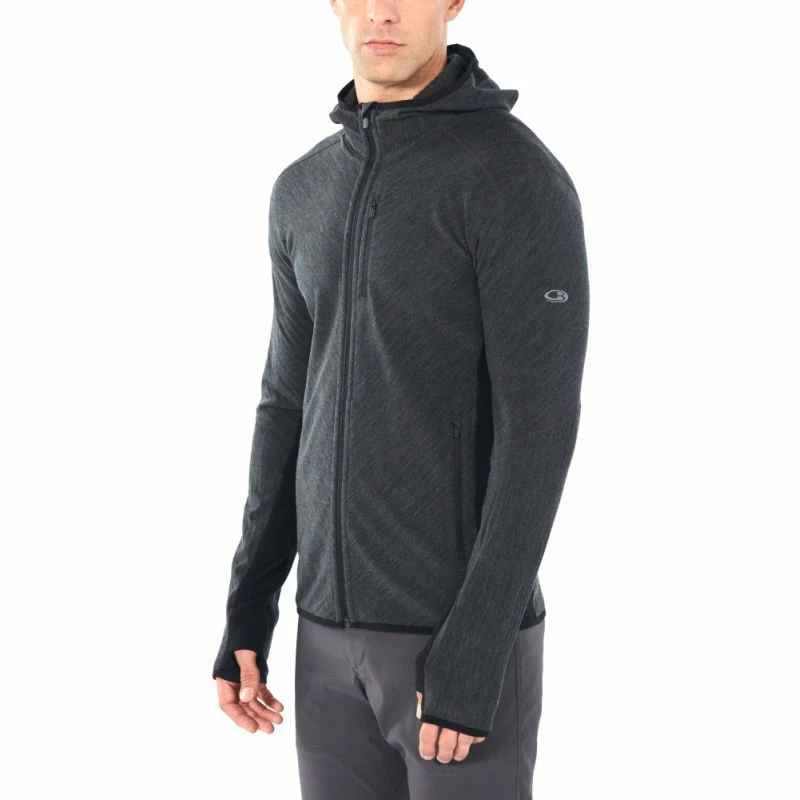 Promo ❤️ Icebreaker Descender LS Zip Hood - Polaire en laine mérinos homme I Hardloop 🛒 7 Promo ❤️ Icebreaker Descender LS Zip Hood - Polaire en laine mérinos homme I Hardloop 🛒 – Image 5