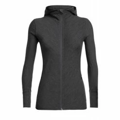 Meilleure vente 🤩 Icebreaker Descender LS Zip Hood - Sweatshirt en laine mérinos femme I Hardloop 🛒