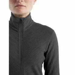Offres 🔔 Icebreaker Descender LS Zip - Polaire en laine mérinos femme I Hardloop 👍 -Icebreaker Shop icebreaker descender ls zip polaire femme jet heather black 3