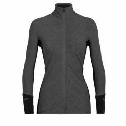 Offres 🔔 Icebreaker Descender LS Zip - Polaire en laine mérinos femme I Hardloop 👍 -Icebreaker Shop icebreaker descender ls zip polaire femme jet heather black 7
