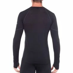 Tout neuf ✨ Icebreaker Mens 150 Zone LS Crewe - Sous-vêtement mérinos homme I Hardloop 😀 -Icebreaker Shop icebreaker mens 150 zone ls crewe sous vetement merinos homme black 10