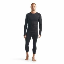 Tout neuf ✨ Icebreaker Mens 150 Zone LS Crewe - Sous-vêtement mérinos homme I Hardloop 😀 -Icebreaker Shop icebreaker mens 150 zone ls crewe sous vetement merinos homme black 3