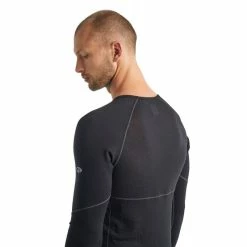 Tout neuf ✨ Icebreaker Mens 150 Zone LS Crewe - Sous-vêtement mérinos homme I Hardloop 😀 -Icebreaker Shop icebreaker mens 150 zone ls crewe sous vetement merinos homme black 5