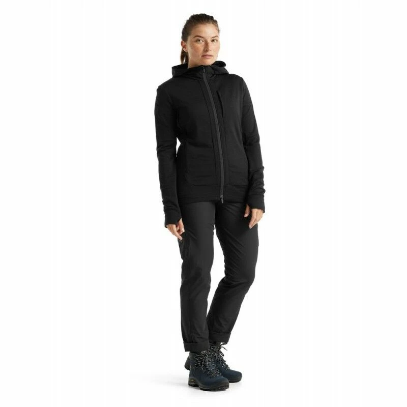 Vente flash 🛒 Icebreaker Quantum III LS Zip Hood - Polaire en laine mérinos femme I Hardloop 😍 5 Vente flash 🛒 Icebreaker Quantum III LS Zip Hood - Polaire en laine mérinos femme I Hardloop 😍 – Image 3