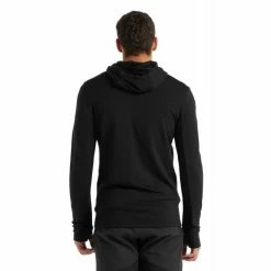 Icebreaker Shop -Icebreaker Shop icebreaker quantum iii ls zip hood polaire homme black 1