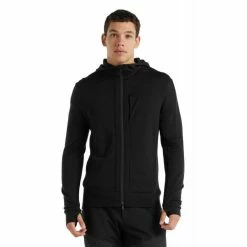 Acheter 💯 Icebreaker Quantum III LS Zip Hood - Polaire en laine mérinos homme I Hardloop 🧨
