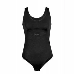 Meilleure affaire 🤩 Icebreaker Queens Tank Bodysuit - Sous-vêtement mérinos femme I Hardloop 🌟 -Icebreaker Shop icebreaker queens tank bodysuit sous vetement technique femme black 6