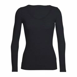 Vente flash 👍 Icebreaker Siren Long Sleeve Sweetheart - T-shirt en laine mérinos femme I Hardloop ⭐