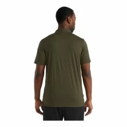 Icebreaker Shop -Icebreaker Shop icebreaker tech lite ii ss polo polo homme loden 1