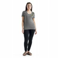 Meilleur prix 😀 Icebreaker Tech Lite II SS Scoop Tee Fabulous Fer - T-shirt en laine mérinos femme I Hardloop 👍 -Icebreaker Shop icebreaker tech lite ii ss scoop tee fabulous ferns t shirt femme metro heather 2