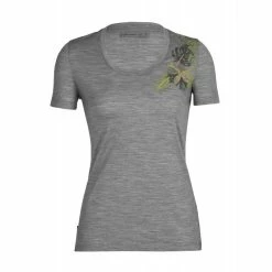 Meilleur prix 😀 Icebreaker Tech Lite II SS Scoop Tee Fabulous Fer - T-shirt en laine mérinos femme I Hardloop 👍 -Icebreaker Shop icebreaker tech lite ii ss scoop tee fabulous ferns t shirt femme metro heather 5