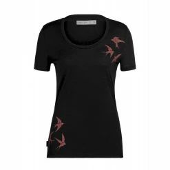 Meilleure affaire ⭐ Icebreaker Tech Lite II SS Scoop Tee Shapes - T-shirt en laine mérinos femme I Hardloop ⌛ 13 Meilleure affaire ⭐ Icebreaker Tech Lite II SS Scoop Tee Shapes - T-shirt en laine mérinos femme I Hardloop ⌛ -Icebreaker Shop icebreaker tech lite ii ss swarming tee shapes t shirt femme black 5