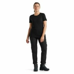 Meilleur prix 😍 Icebreaker Tech Lite II SS Tee - T-shirt en laine mérinos femme I Hardloop 👍 -Icebreaker Shop icebreaker tech lite ii ss tee t shirt en laine merinos femme black 2