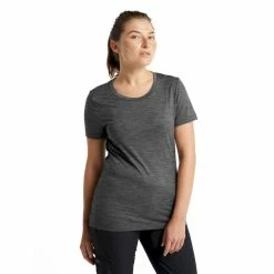 Meilleur prix 😍 Icebreaker Tech Lite II SS Tee - T-shirt en laine mérinos femme I Hardloop 👍 -Icebreaker Shop icebreaker tech lite ii ss tee t shirt en laine merinos femme gritstone heather
