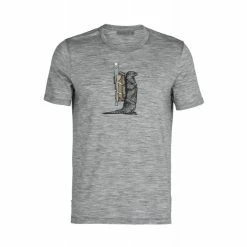 Alternative view of Promo ✨ Icebreaker Tech Lite Short Sleeve Crewe Otter Paddle - T-shirt en laine mérinos homme I Hardloop 🛒