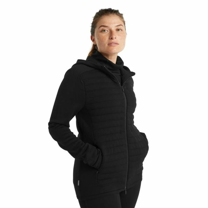 Vente flash 🌟 Icebreaker ZoneKnit Insulated LS Zip Hoodie - Polaire en laine mérinos femme I Hardloop 🥰 3 Vente flash 🌟 Icebreaker ZoneKnit Insulated LS Zip Hoodie - Polaire en laine mérinos femme I Hardloop 🥰