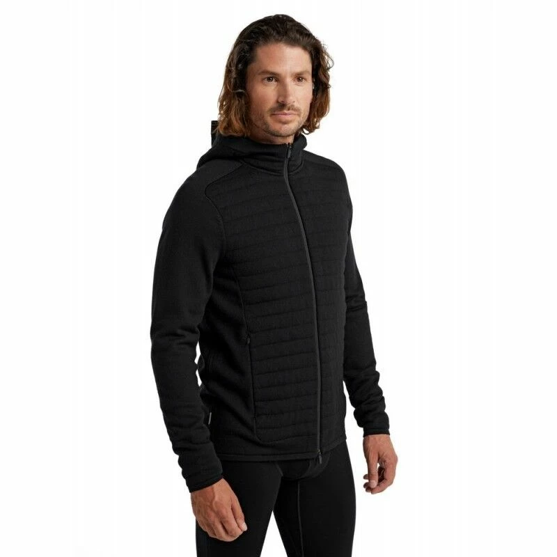 Meilleure vente 🔔 Icebreaker ZoneKnit Insulated LS Zip Hoodie - Polaire en laine mérinos homme I Hardloop ⭐ 5 Meilleure vente 🔔 Icebreaker ZoneKnit Insulated LS Zip Hoodie - Polaire en laine mérinos homme I Hardloop ⭐ – Image 3
