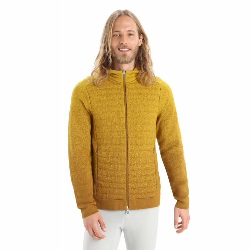 Coupon 😍 Icebreaker ZoneKnit Insulated LS Zip Hoodie - Sweatshirt en laine mérinos homme 😉 4 Coupon 😍 Icebreaker ZoneKnit Insulated LS Zip Hoodie - Sweatshirt en laine mérinos homme 😉 – Image 2