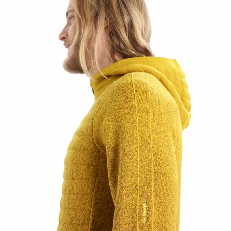 Coupon 😍 Icebreaker ZoneKnit Insulated LS Zip Hoodie - Sweatshirt en laine mérinos homme 😉 9 Coupon 😍 Icebreaker ZoneKnit Insulated LS Zip Hoodie - Sweatshirt en laine mérinos homme 😉 – Image 7